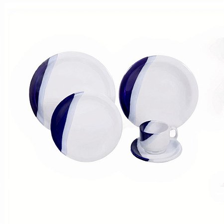 APARELHO JANTAR 20PCS AMERICA AZUL