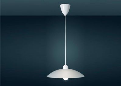 PENDENTE CLEAN 50CM IL V BRANCO COM CABO