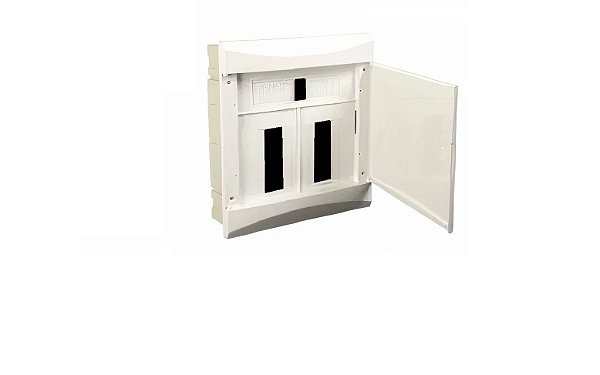 QUADRO DISTRIBUIÇÃO QPET 16 DISJUNTORES DIN 12VL BR EMBUTIR TRIFÁSICO