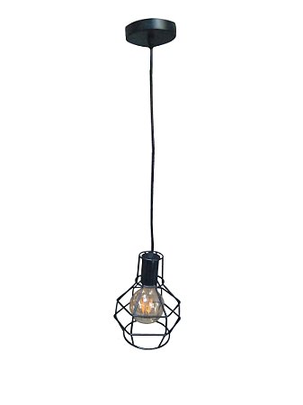PENDENTE ARAMADO BOLA G80 COM LÂMPADA