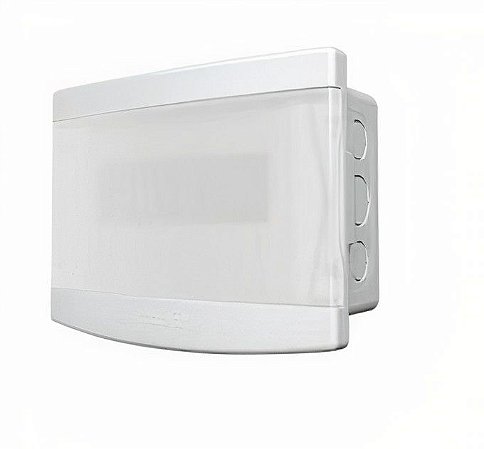 QUADRO DISTRIBUIÇÃO EMBUTIR  3/4 DISJ PTA TRANSPARENTE S/BARRAM TIGRE