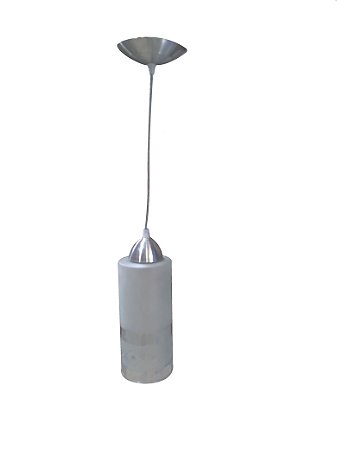 PENDENTE TUBO TRANSPARENTE COM DESENHO