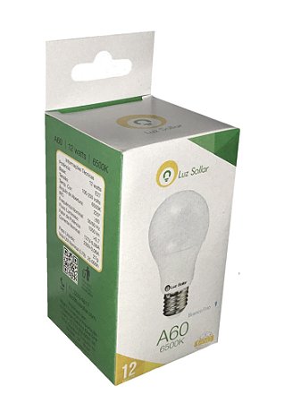 LÂMPADA LED BULBO 12W BIV 6400K LUZ SOLAR