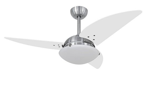 VENTILADOR VOLARE PL CLASS BRANCO 127V 3P ESCOVADO