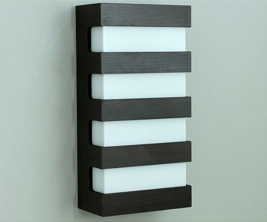 ARANDELA FRISO DE MADEIRA 30X15X9