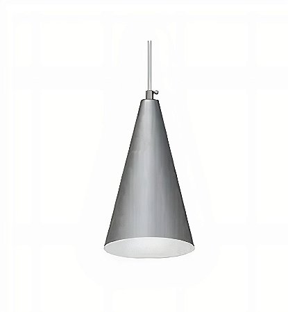 PENDENTE CONE  LISO CROMADO
