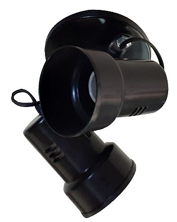 SPOT CANECA DE 2 LÂMPADAS PRETO