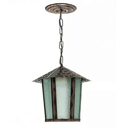 PENDENTE COLONIAL SEXTAVADO PEQUENO COBRE