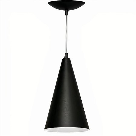 PENDENTE CONE PRETO FOSCO