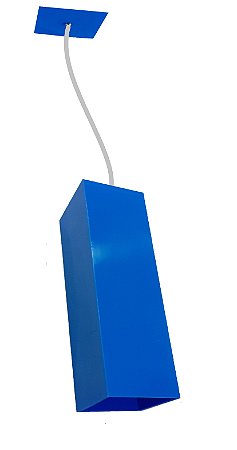 PENDENTE RETANGULAR ACRÍLICO AZUL OCEAN 10X10X32