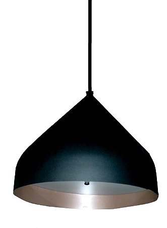PENDENTE 5866 PRETO COM BRONZE E COM VIDRO