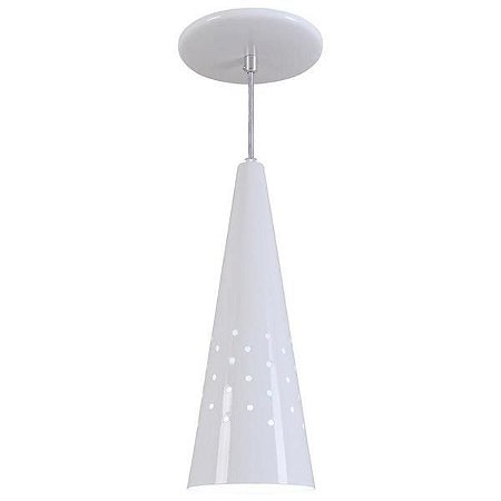 PENDENTE CONE FURADO BRANCO