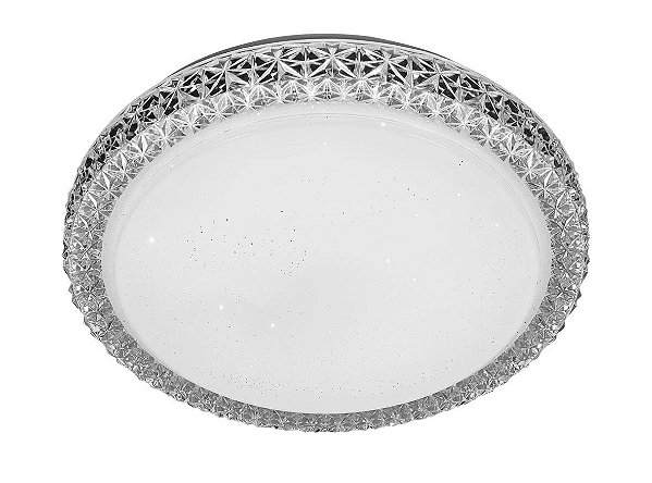 PLAFON SHINE LED REDONDO 24 W BRANCO QUENTE
