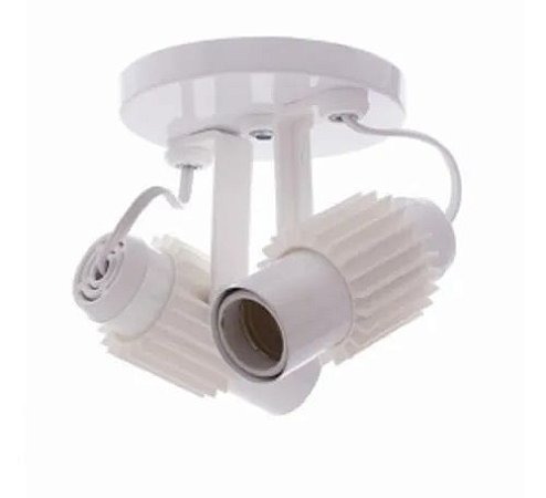 SPOT ALETADO  2 LÂMPADAS BRANCO
