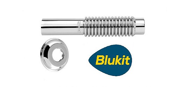 TUBO DE LIGAÇÃO BLUKIT AJUSTÁVEL CROMADO