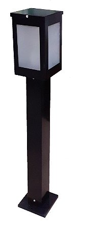 POSTE RETANGULAR PRETO 1MT