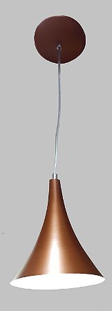 PENDENTE TULIPA ALUMINIO COBRE