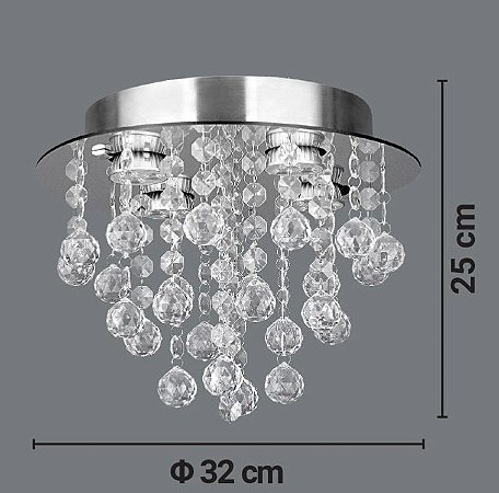 PLAFON ESPELHADO REDONDO 4 LPD