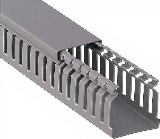 CANALETA PVC  50X80X2000 CINZA