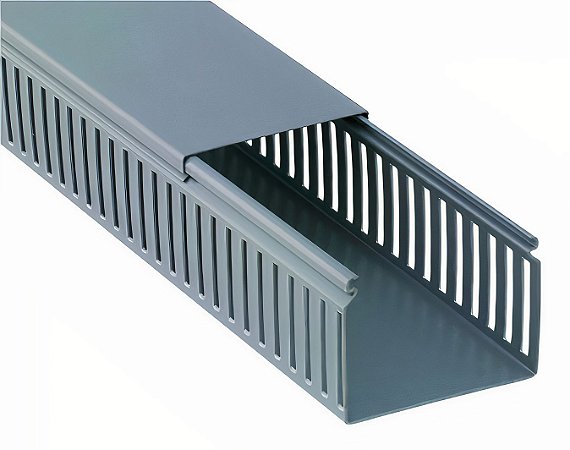 CANALETA PVC CINZA 80X50 LUKMA
