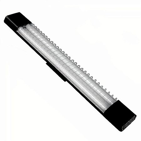 LUMINÁRIA ALETADA 2X20XBIV PRETA SKYLUX