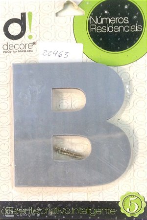 LETRA RESIDENCIAL ESPELHADA 7CM B