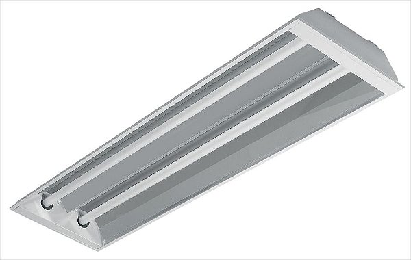 LUMINÁRIA EMBUTIR RE 811 2X32 ALUMÍNIO