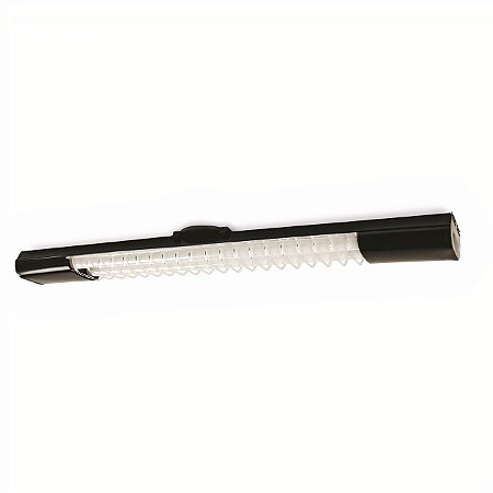 LUMINÁRIA ALETADO 2X40 COM REATOR ELETRÔNICO BLUMENAU PRETO