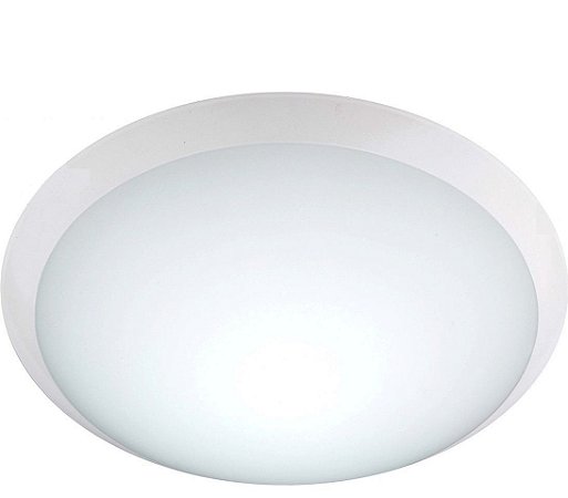 PLAFON REDONDO BRANCO FOSCO