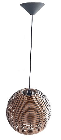 PENDENTE BOLA 30CM TABACO ESCURO