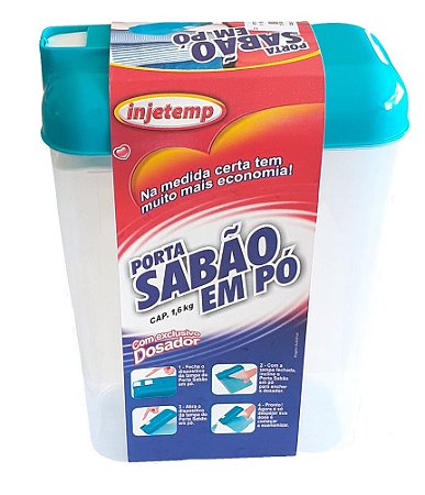 PORTA SABÃO COM DOSADOR 1,6KG VERDE
