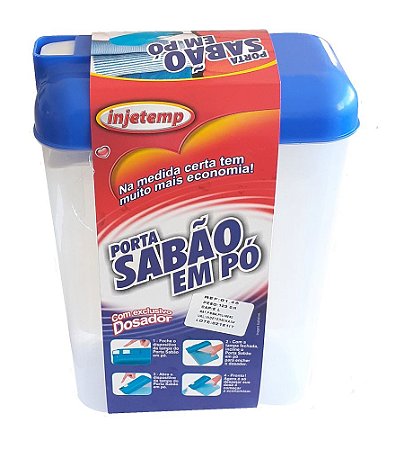 PORTA SABÃO COM DOSADOR 1,6KG AZUL