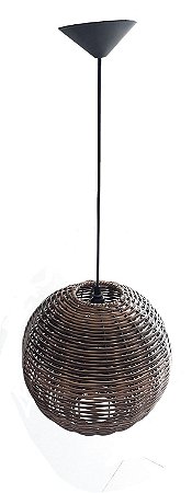 PENDENTE BOLA 30CM TABACO CLARO