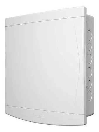 QUADRO DE  DISTRIBUIÇÃO EMBUTIR 18/24  BRANCO SEM BARRAMENTO
