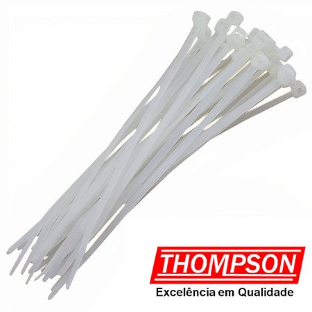 ABRAÇADEIRA DE NYLON BRANCA 2,5X150MM THOMPSON