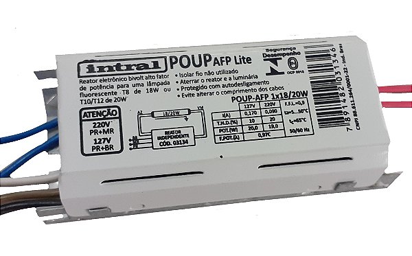 REATOR 1X20 BIVOLT POUP AFP LITE INTRAL