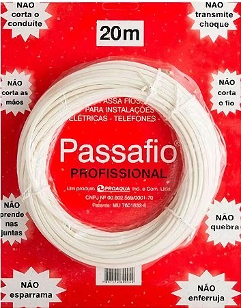 PASSA FIO NYLON PROÁQUA 20M BRANCO