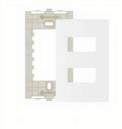 CONJUNTO CLEAN 4X2 2 POSTOS HORIZONTAIS SEPARADOS