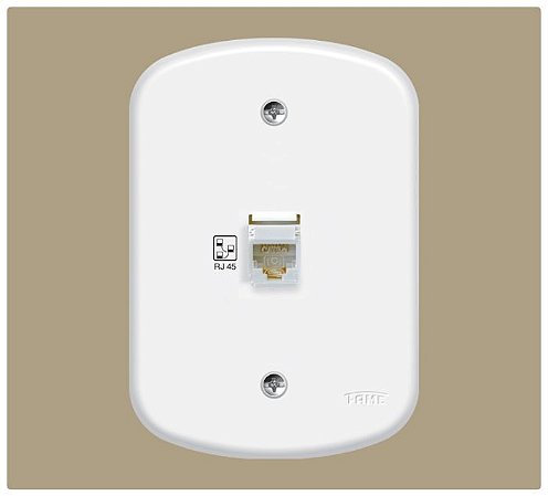CONJUNTO FAME BLANC 4X2 TOMADA RJ 45