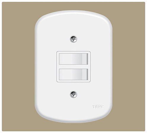 CONJUNTO FAME BLANC 4X2 2 INTERRUPTOR PARALELO