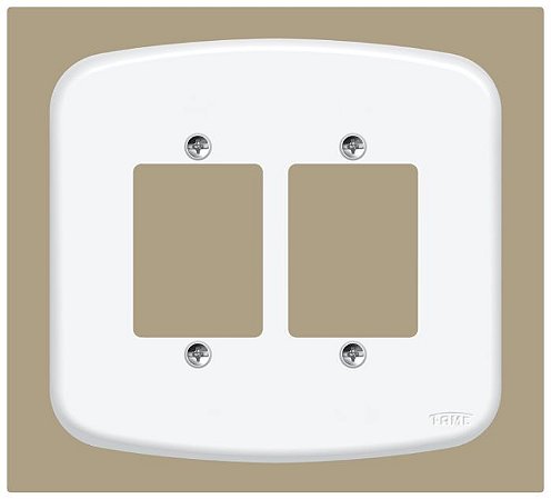 CONJUNTO FAME BLANC PLACA 4X4 PARA 6 MT F33