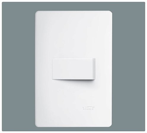 CONJUNTO FAME HABITAT 4X2 INTERRUPTOR SIMPLES HORIZONTAL COM SUPORTE