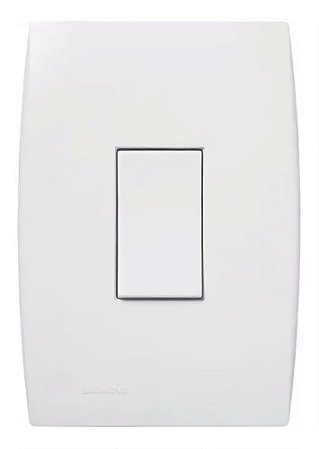 CONJUNTO SIEMENS ILUS 4X2 INTERRUPTOR SIMPLES VERTICAL