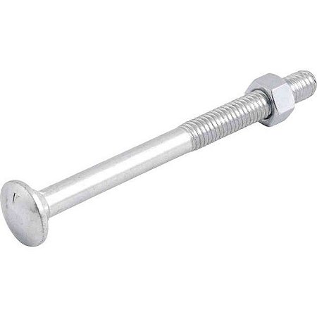 PARAFUSO FRANCÊS COM PORCA ZINCADO 3/8X4.1/2