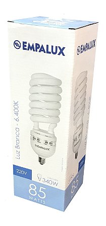 LÂMPADA FLUORESCENTE ESPIRAL 85W 220V E27
