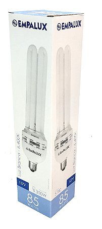 LÂMPADA FLUORESCENTE ESPIRAL 85W 127V E27 EMPALUX