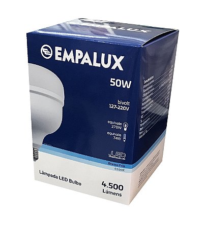 LÂMPADA LED BULBO 50W 6500K EMPALUX