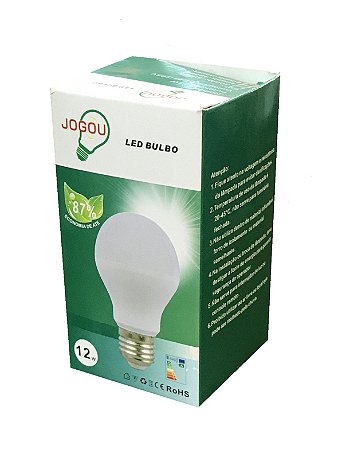 LÂMPADA LED 12W BULBO BIVOLT JOGOU
