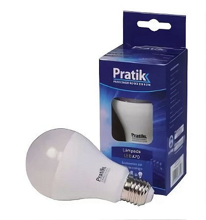 LÂMPADA LED BULBO 9W BRANCA FRIA 6500K PRATIK BIVOLT