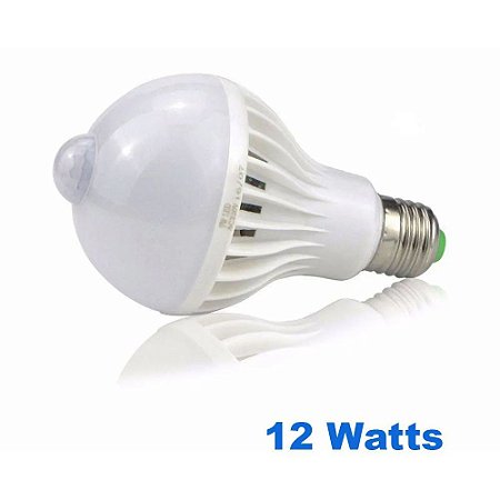 LÂMPADA LED BULBO COM SENSOR 12W SAMRT